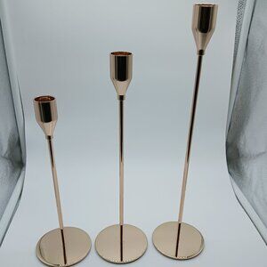 New Nuevo 3 Piece Taper Candle Holder Set